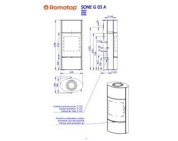 ROMOTOP SONE G 03 A метал - акумуляційна піч-камін