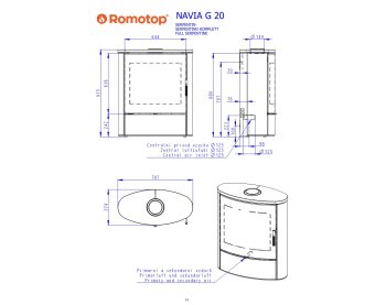 ROMOTOP NAVIA G 02 камінь - піч камін
