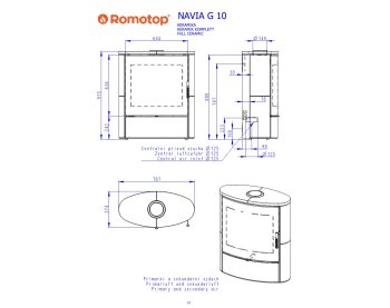 ROMOTOP NAVIA G 01 керамика - печь камин