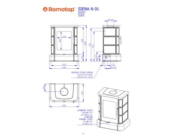 ROMOTOP SIENA N 01 керамическая каминная печь