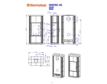 ROMOTOP GREMIO 4 - кафельная печь