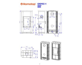 ROMOTOP GREMIO 4 - кафельная печь