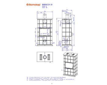 ROMOTOP BARACCA 10 - кафельный камин