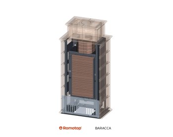 ROMOTOP BARACCA 11 - кафельный камин