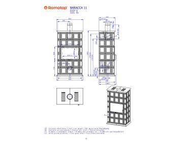 ROMOTOP BARACCA 11 - кафельный камин