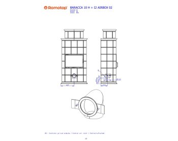 ROMOTOP BARACCA 10 H с вершиной - кафельный камин