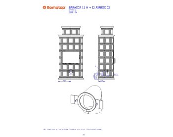 ROMOTOP BARACCA 11 H с вершиной - кафельный камин