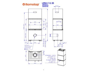 ROMOTOP LERA C G 20 - дизайнерский камин в камне