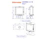 ROMOTOP STROMBOLI G T 30 - стальная поворотная каминная печь на ножке