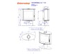 ROMOTOP STROMBOLI G T 10 керамика - поворотная каминная печь на ножке