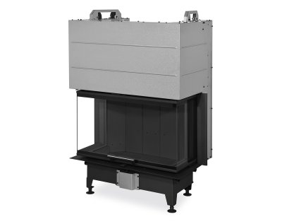 ROMOTOP HEAT C 3g L 80.52.31.25 - трехсторонняя каминная топка с тёмным шамотом