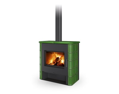 ROMOTOP TELDE 11 кераміка - піч з теплообмінником, подвійне скло