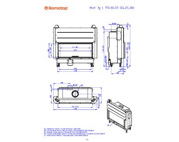 ROMOTOP HEAT 3g L 110.50.06 - широкоформатна камінна топка