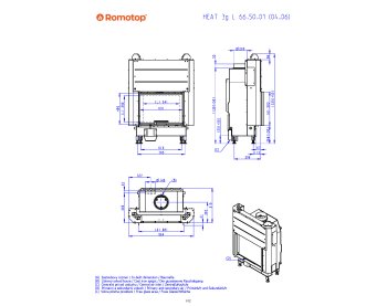 ROMOTOP HEAT 3g L 66.50.06 - классическая каминная топка (тёмная камера)