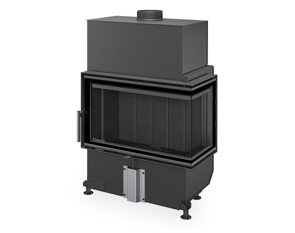 ROMOTOP HEAT R 4g S 70.44.33.26 - узкая угловая каминная топка (тёмная камера)