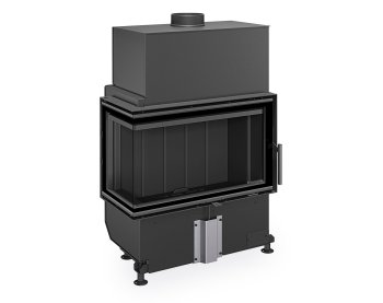 ROMOTOP HEAT L 4g S 70.44.33.26 - узкая угловая каминная топка (тёмная камера)