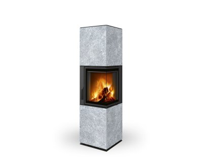 ROMOTOP HARMONY R HA 20 - аккумуляционный угловой камин в облицовке из камня