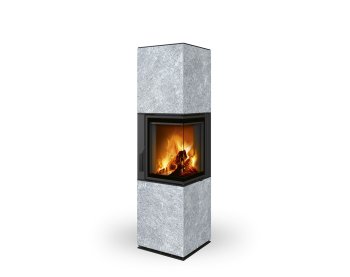 ROMOTOP HARMONY R HA 20 - аккумуляционный угловой камин в облицовке из камня