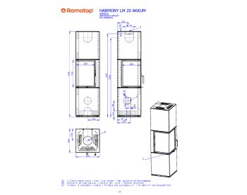 ROMOTOP HARMONY L HA 20 - аккумуляционный угловой камин в облицовке из камня
