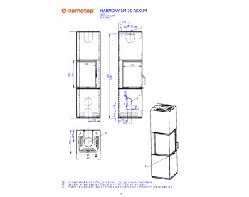ROMOTOP HARMONY L HA 30 - стальной аккумуляционный угловой камин