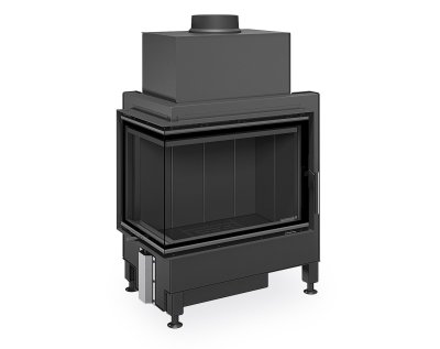 ROMOTOP HEAT L 4g S 65.51.40.26 - стальная угловая каминная топка (тёмная камера)