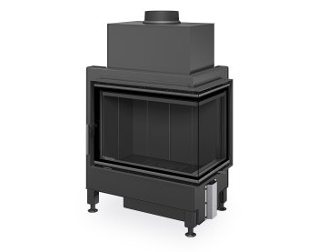 ROMOTOP HEAT R 4g S 65.51.40.26 - стальная угловая каминная топка (тёмная камера)