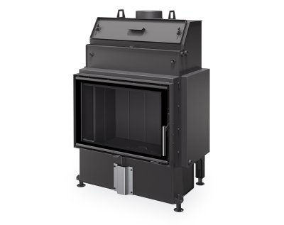 ROMOTOP HEAT W 4g 70.50.06 - каминная топка с водяным теплообменником (тёмная камера)