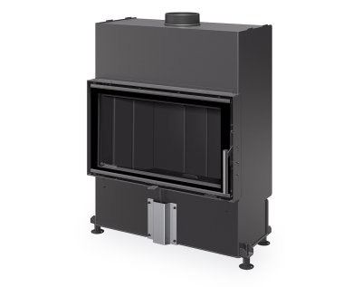 ROMOTOP HEAT 4g 70.44.16 - узкая стальная каминная топка (тёмная камера)