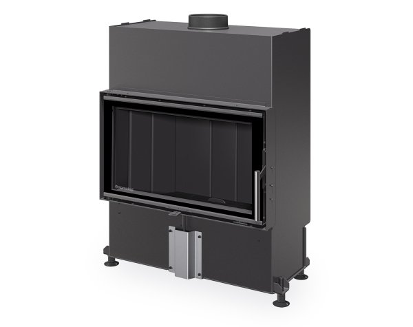 ROMOTOP HEAT 4g 70.44.16 - узкая стальная каминная топка (тёмная камера)