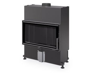 ROMOTOP HEAT 4g 70.44.16 - узкая стальная каминная топка (тёмная камера)