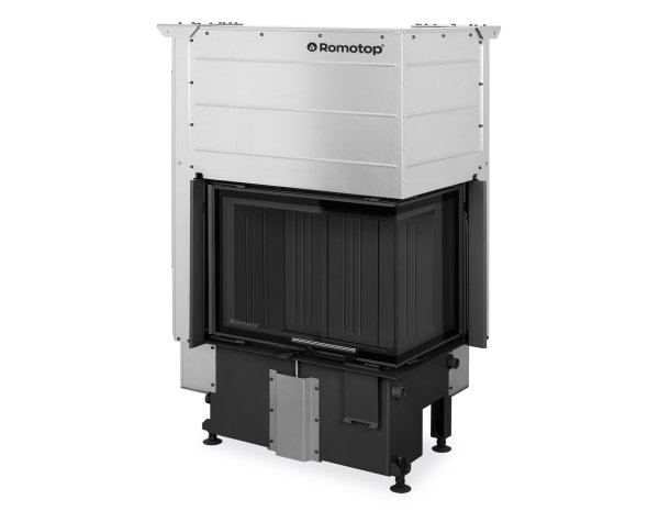 ROMOTOP IMPRESSION R 3G L 63.51.38.16 - угловая каминная топка с гильотиной (тёмная камера)