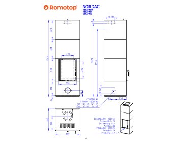 ROMOTOP NORDAC 10 - кафельная теплоаккумулирующая печь