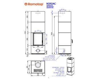 ROMOTOP NORDAC 20 - теплоаккумулирующая печь в камне