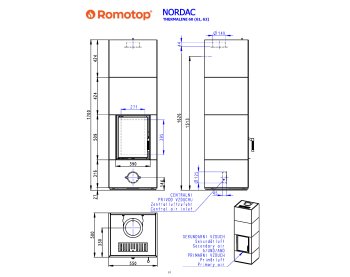 ROMOTOP NORDAC 62 - теплоаккумулирующая печь Thermaline